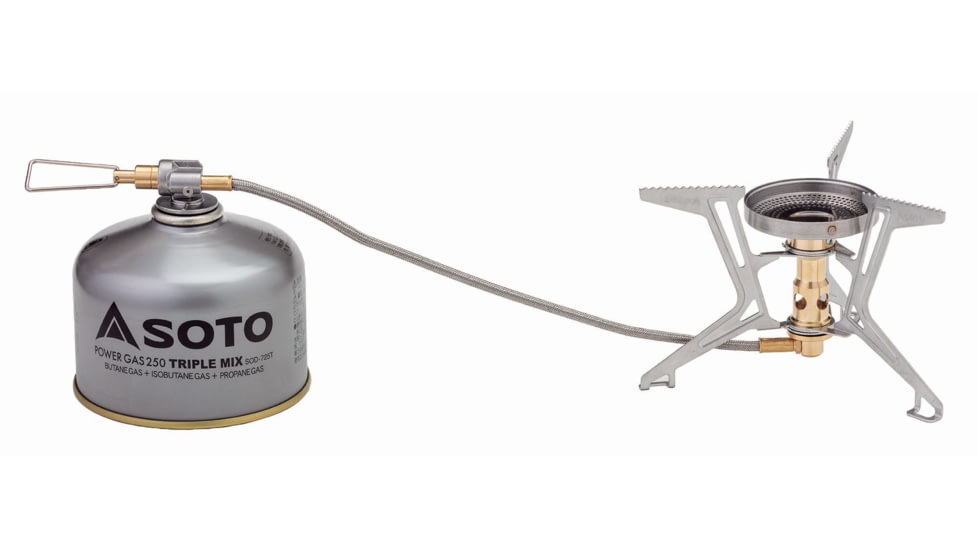 Soto Fusion Trek Stove, Silver/Gold, 4953571093901