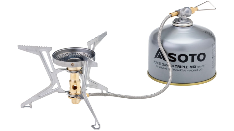 Soto Fusion Trek Stove, Silver/Gold, 4953571093901
