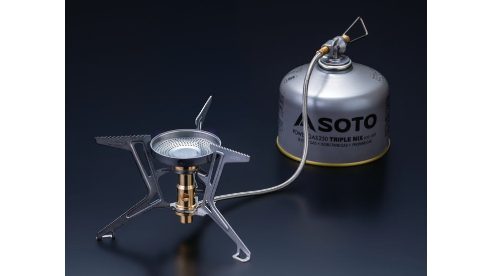 Soto Fusion Trek Stove, Silver/Gold, 4953571093901