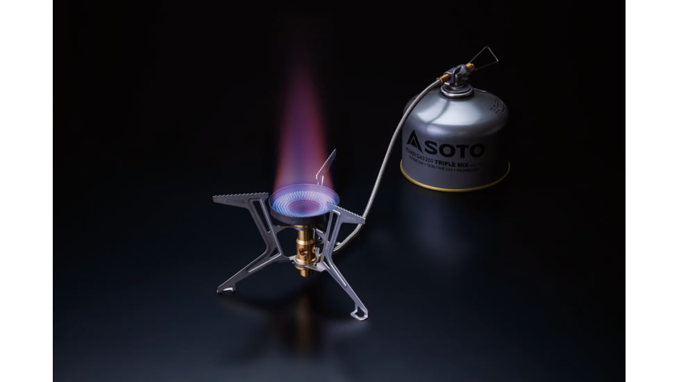 Soto Fusion Trek Stove, Silver/Gold, 4953571093901