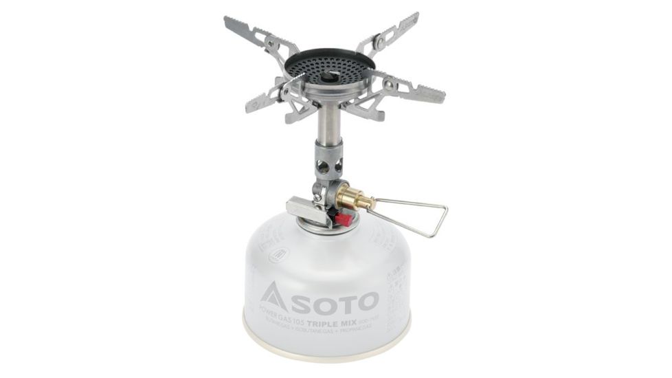 Soto WindMaster Stove with 4Flex Pot Support, Silver, OD-1RXN