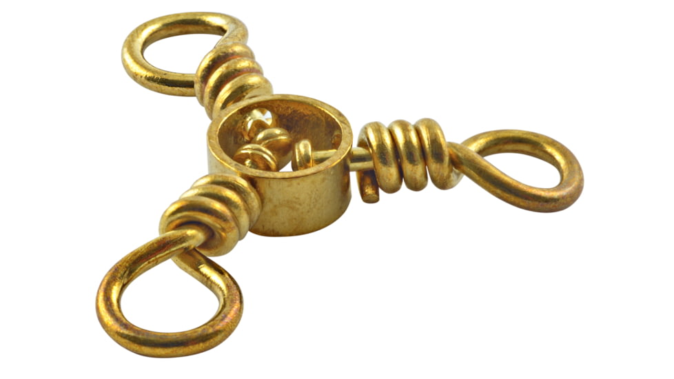 South Bend Brass 3-Way Swivels Size 1/0, TWS-1/0