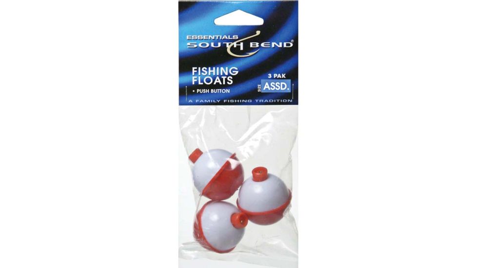 South Bend Float Snap On Red/wht 3pk F8