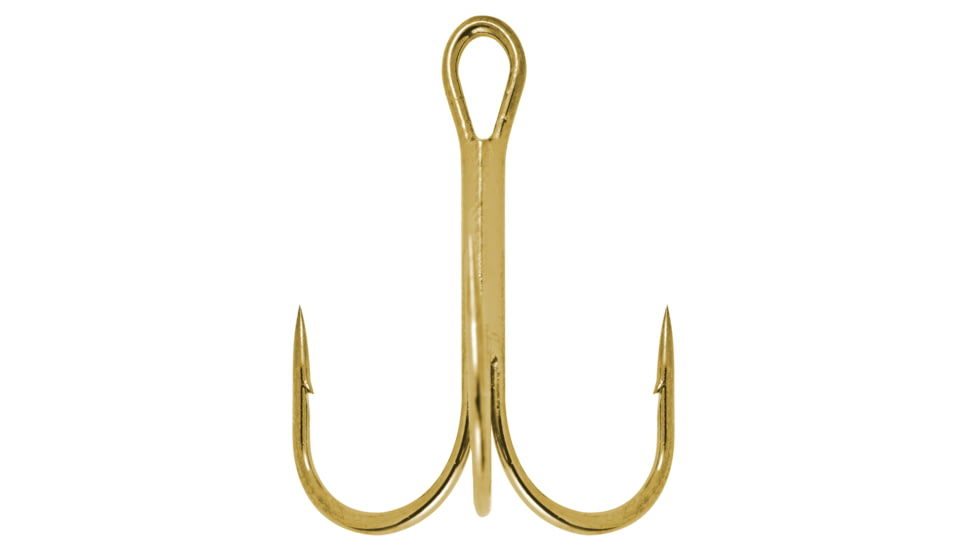 South Bend Gold Treble Hooks, Size 16, 4 per Pack, GT-16