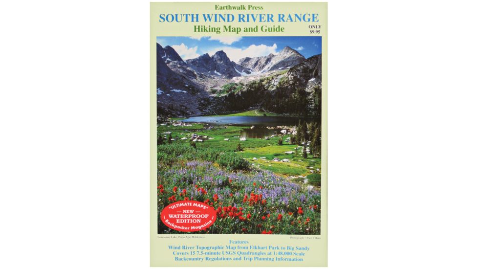 Earthwalk Press South Wind River Range Map &amp; Guide, 21-8WP