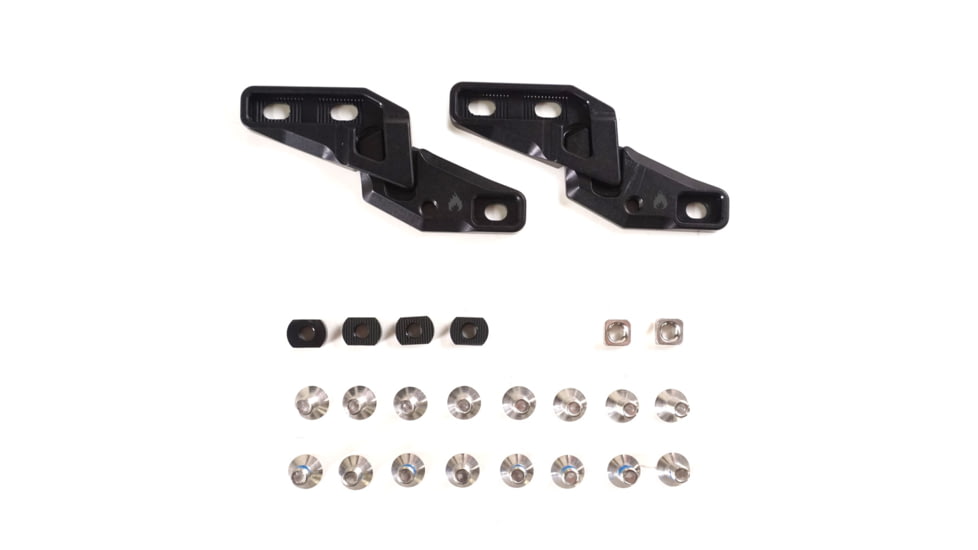Spark R&amp;D Fixie Clips, Through-Mount, Black, AC183