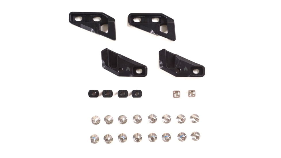 Spark R&amp;D Fixie Clips, Through-Mount, Black, AC183