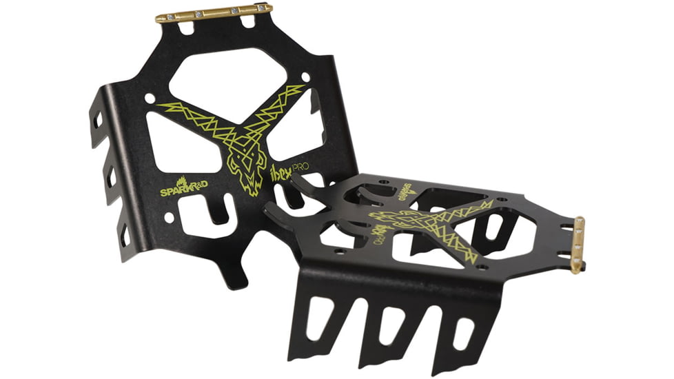 Spark R&amp;D Ibex Pro Crampons, Black/Lime, Regular, C21002021