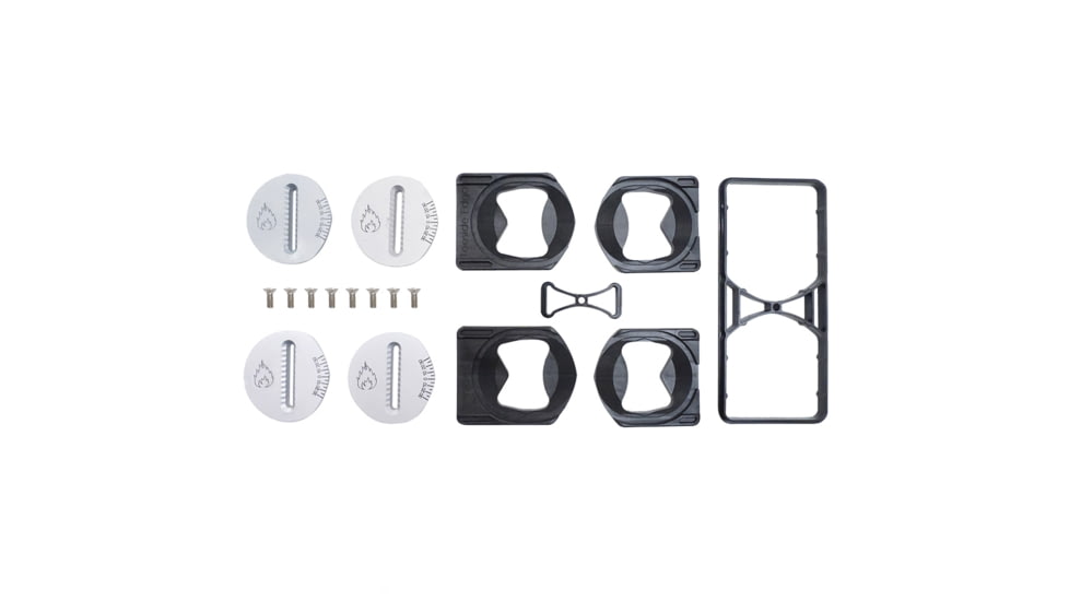 Spark R&amp;D Spark Canted Pucks, Black/Metal, AC129