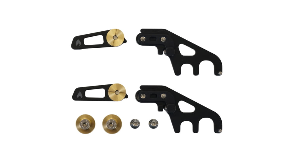Spark R&amp;D Spark Crossbar Clips, Through-Mount, Black, AC195