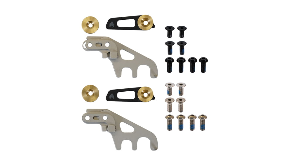 Spark R&amp;D Spark Crossbar Clips, Top-Mount, Black/Metal, AC192