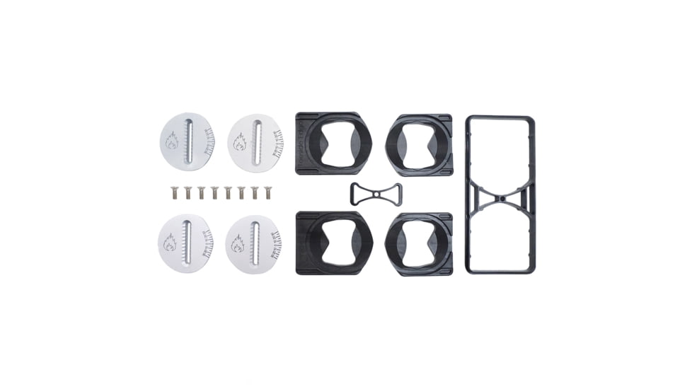 Spark R&amp;D Spark Canted Pucks, Black/Metal, AC129