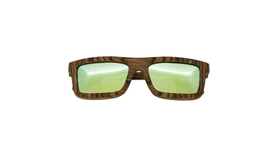 Spectrum Sunglasses Burrow S118GY Sunglasses, Brown Frame, Green Lens SSGS118GY