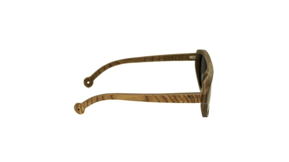 Spectrum Marzo Wood Sunglasses, Brown Frame, Blue Lens, Brown/Blue, One Size, SSGS109BL