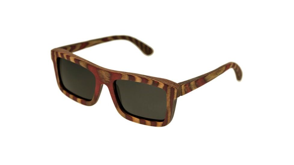 Spectrum Sunglasses Parkinson S121bk Sunglasses, Cherry Zebra Frame, Black Lens SSGS121BK