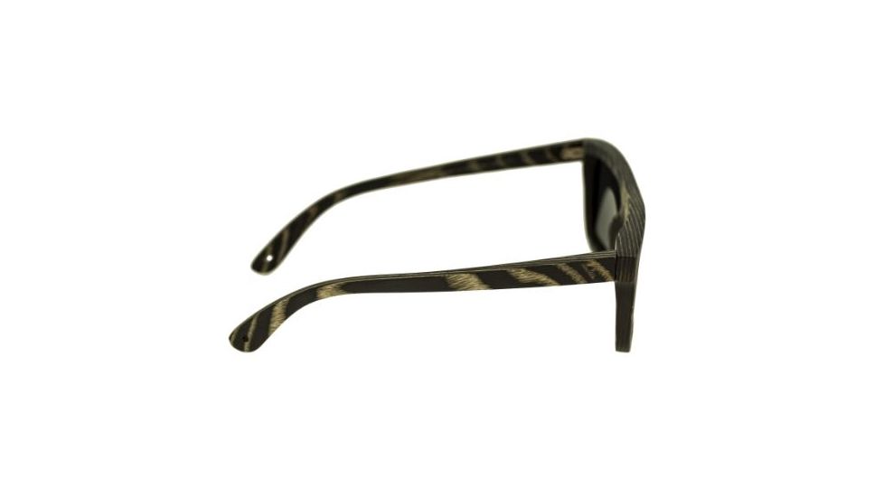 Spectrum Sunglasses Ward S117bk Sunglasses, Black Stripe Frame, Black Lens SSGS117BK