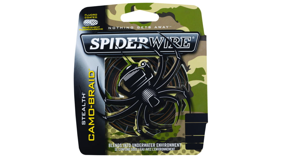 Spiderwire Stealth Braided Line 65/15lb/Dia 125yd Filler Spool Camo, SCS65C-125