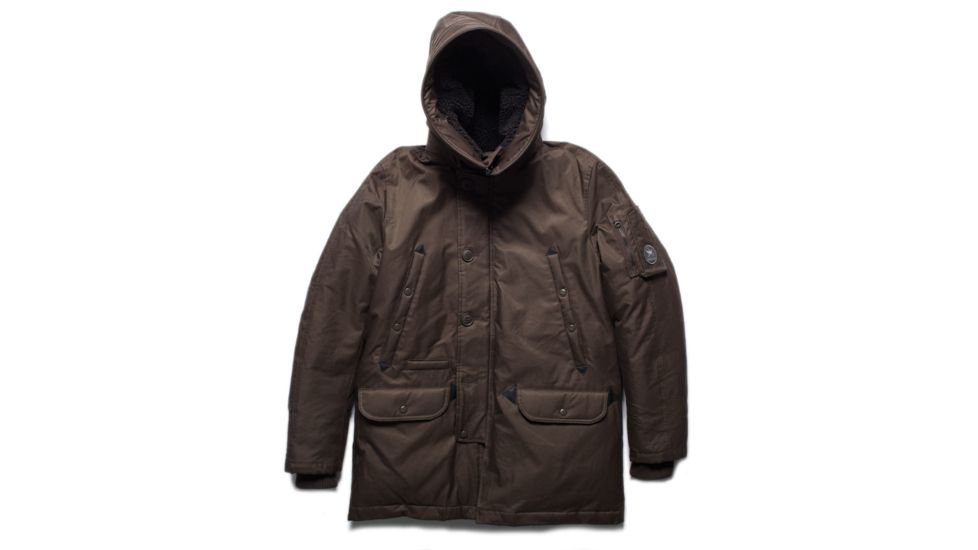 Spiewak Aviation Snorkel Parka Tech Aviation Cloth - Mens -Officer Brown-Large