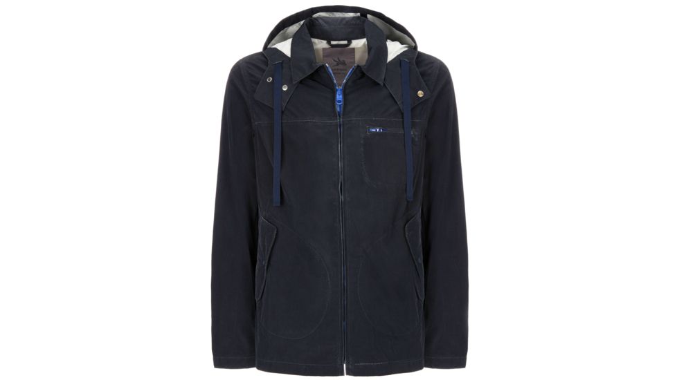 JFK Packable Hooded Overshirt Jacket - Mens -Deep Sea-Large
