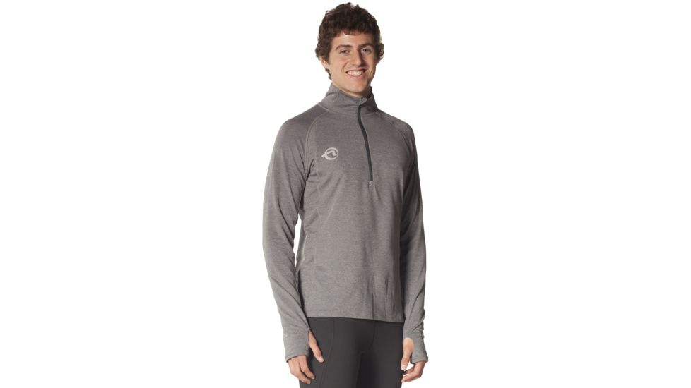 SportHill Crescent Zip Top - Men's-Lava Rock Heather-Small