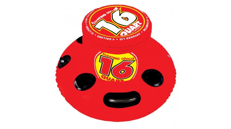 Sportsstuff 16 Quart Floating Cooler, Red, 40-1003