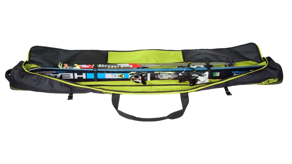 Sportube Traveler Single Ski Bag, Green/Black, BGSTSGRN