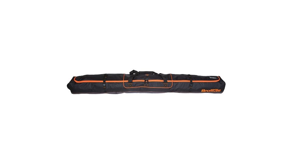Sportube Traveler Single Ski Bag, Orange/Black, BGSTSORG