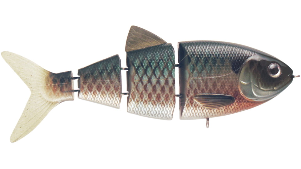 Spro BBZ-1-Shad 4 Segmented Swim Bait, 4in, 1/4oz, Sinking, Killer Gill, SSB40Z1SKG