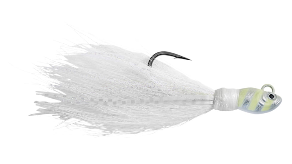 Spro Power Bucktail, Zebra White, 3oz, SPBJZW-3
