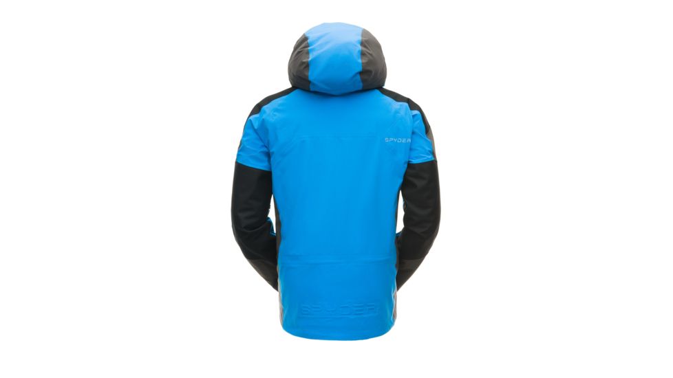 Spyder Eiger Shell Jacket - Mens, Turkish Sea/Black/Polar, Medium, 181746482333P