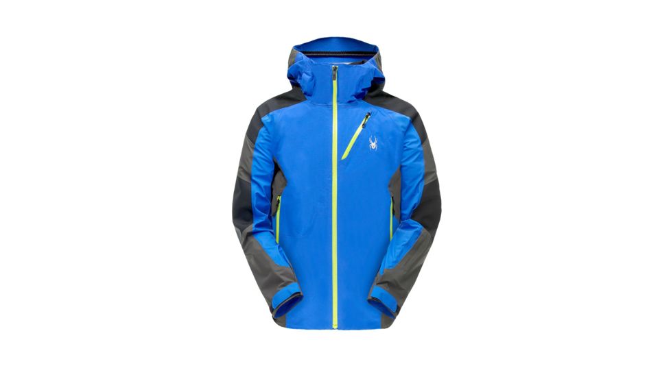 Spyder Eiger Shell Jacket - Mens, Turkish Sea/Black/Polar, Medium, 181746482333P