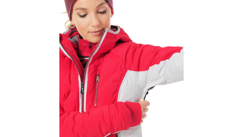 Spyder Fleur Synthetic Down Jacket- Womens, Hibiscus/White/White, 6, 182728674006P