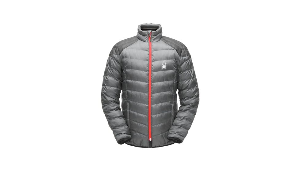 Spyder Geared Synthetic Down Jacket - Mens, Polar/Black/Volcano, Extra Large 181458069666P