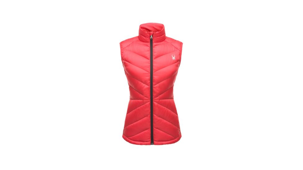 Spyder Solitude Down Vest - Womens, Hibiscus/Hibiscus, Large, 182389674555P