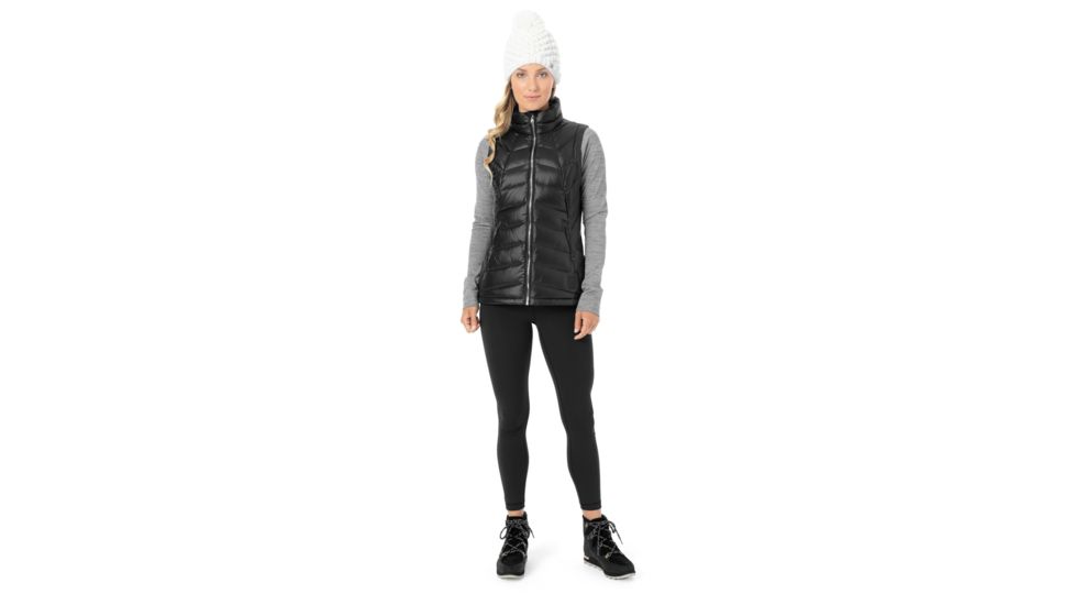 Spyder Syrround Down Vest- Womens, Black/Black, Medium, 182398001333P