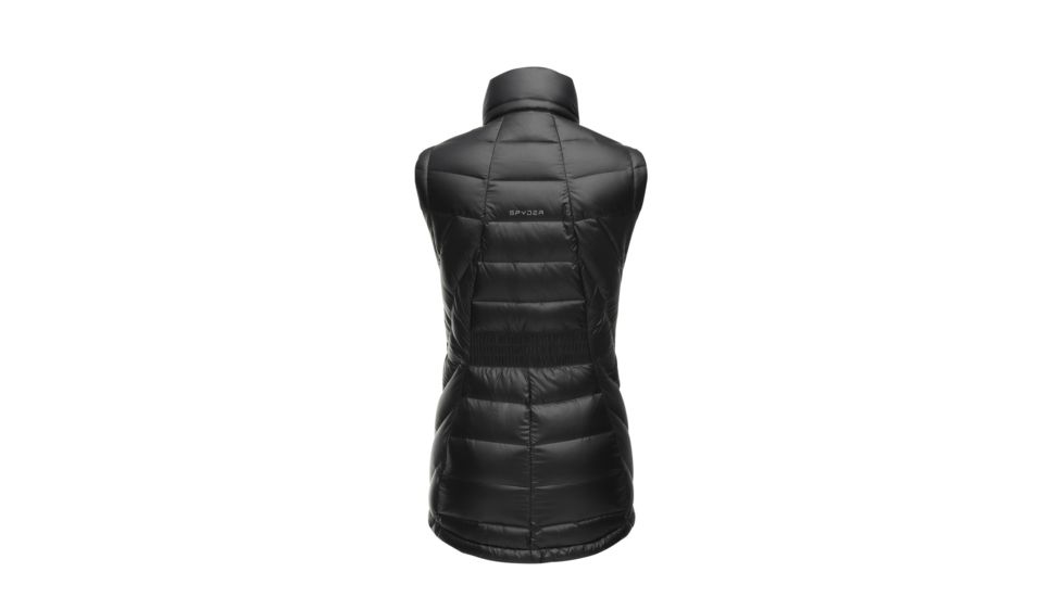 Spyder Syrround Down Vest- Womens, Black/Black, Medium, 182398001333P