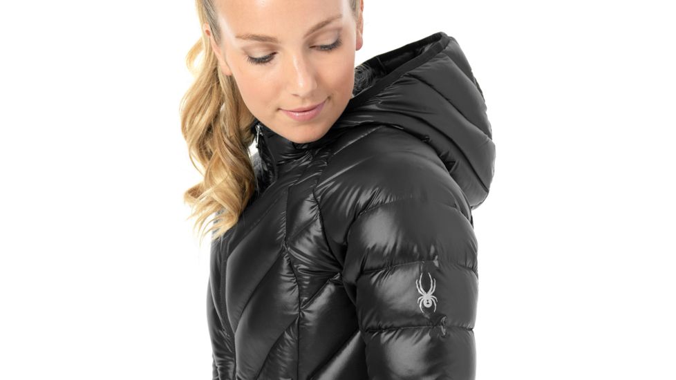 Spyder Syrround Hybrid Hoody Jacket - Womens, Black/Black/Black, Extra Large, 182500001666P