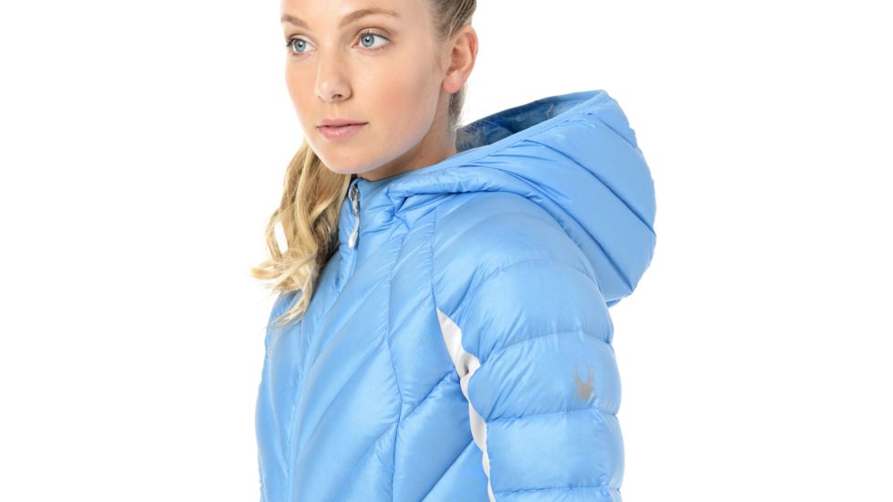 Spyder Syrround Hybrid Hoody Jacket - Womens, Blue Ice/White/Blue Ice, Medium, 182500451333P