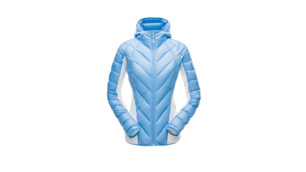 Spyder Syrround Hybrid Hoody Jacket - Womens, Blue Ice/White/Blue Ice, Medium, 182500451333P