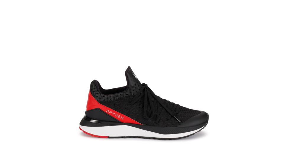 Spyder Tempo Sneakers - Mens, Black/ Fiery Red, M090, SP10152-M090