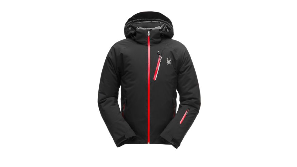 Spyder Tripoint Jacket - Mens, Black/Red, Large, 181724001555P