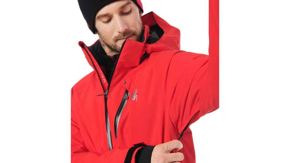 Spyder Tripoint Jacket - Mens, Volcano/Black, Large, 181724620555P