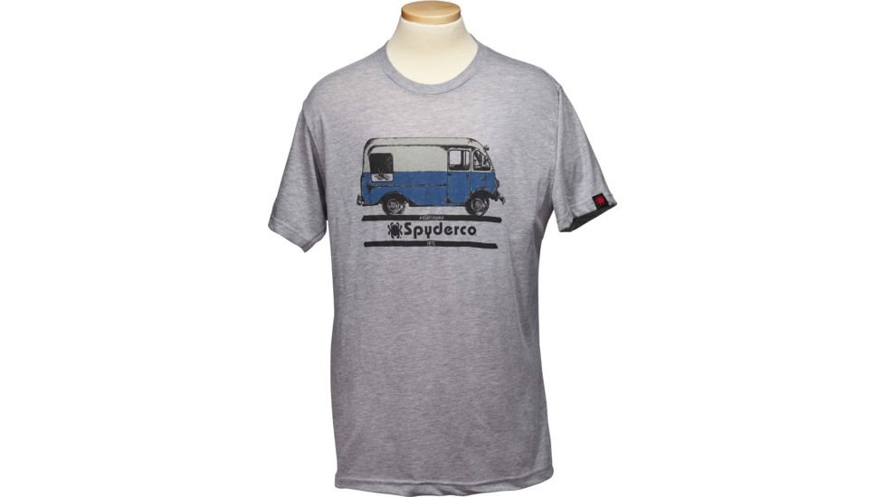 Spyderco Bread Truck T-Shirt, Heather Grey, Medium, TSBTM