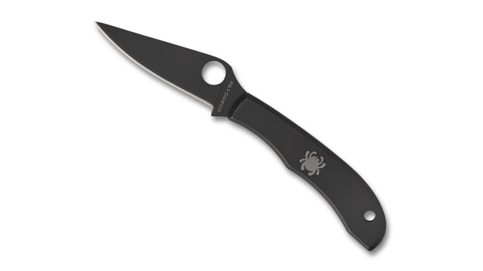 Spyderco HoneyBee SS Folding Pocket Knife 1.67in Blade Length, C137P Steel, Stainless Black, C137BKP