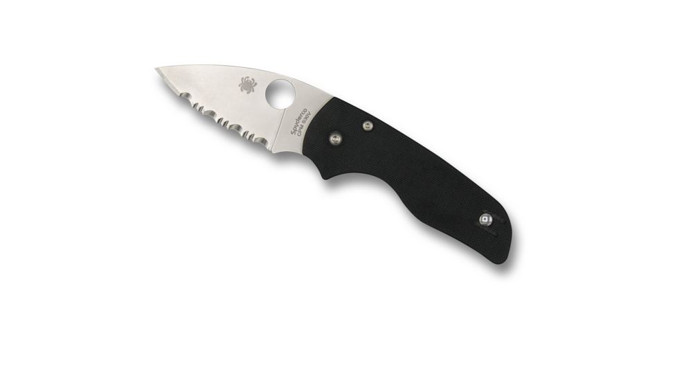 Spyderco Lil' Native G-10 SpyderEdge Folding Knife, Black, C230GS