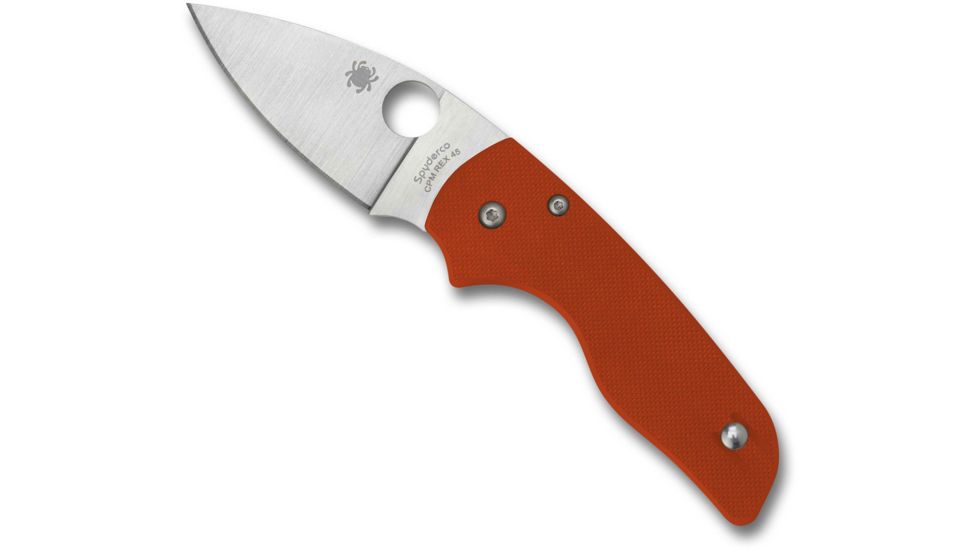Spyderco Lil Native Sprint Folding Knife, 2.42in, CPM REX45, G10, Burnt Orange, C230GPBORE