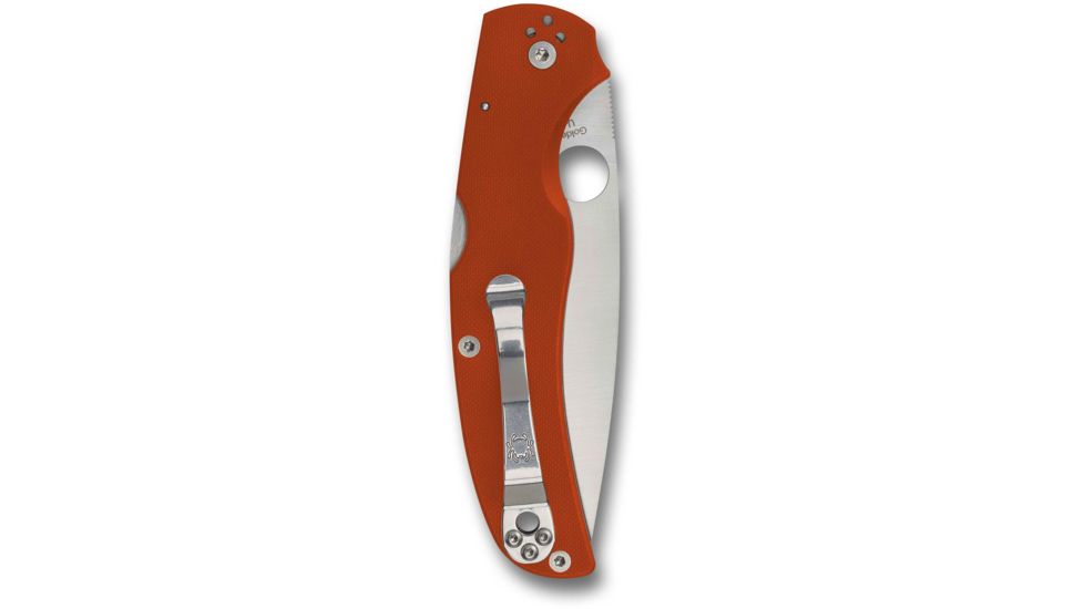 Spyderco Native Chief Sprint Linerless Folding Knife, 4.08in, Rex45, G10, Burnt Orange, C244GPBORE