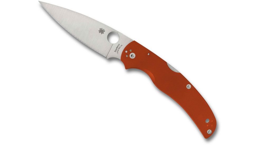 Spyderco Native Chief Sprint Linerless Folding Knife, 4.08in, Rex45, G10, Burnt Orange, C244GPBORE