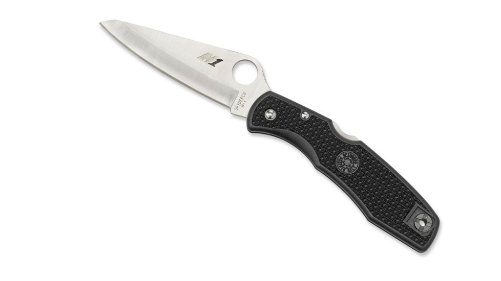 Spyderco Pacific Salt Black FRN Handle, H-1 FE Blade Fold Knife C91PBK