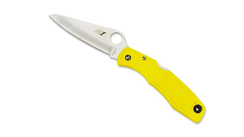 Spyderco Pacific Salt Yellow FRN Handle, H-1 FE Blade Fold Knife C91PYL